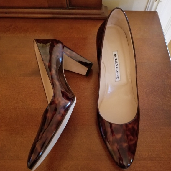 Manolo Blahnik animal print patent leather pump - Picture 6 of 7